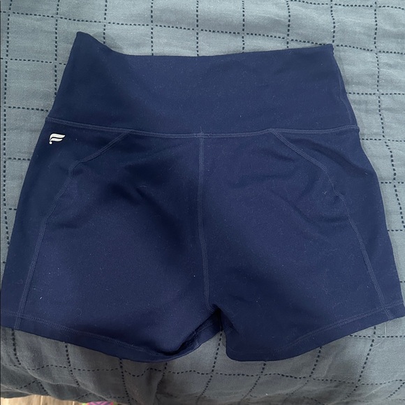 Women's Navy Bike Shorts - Picture 2 of 4